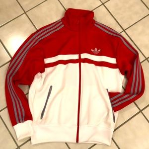 #Adidas #Originals #TrackJacket (US Size: Small), #Red, #White & #Grey